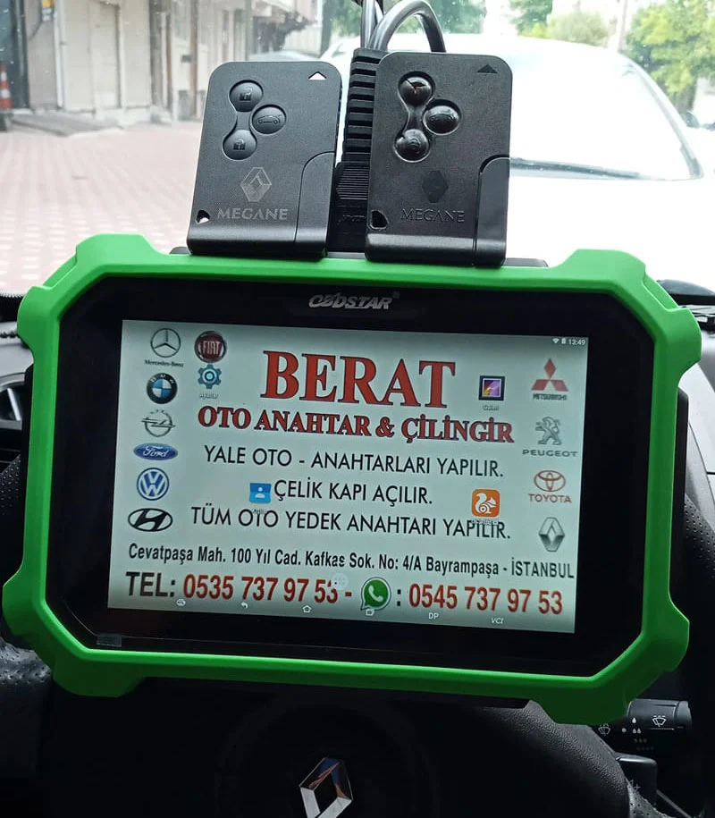 2006 model megan 2 yedek anahtar müşterimize hayırlı olsun